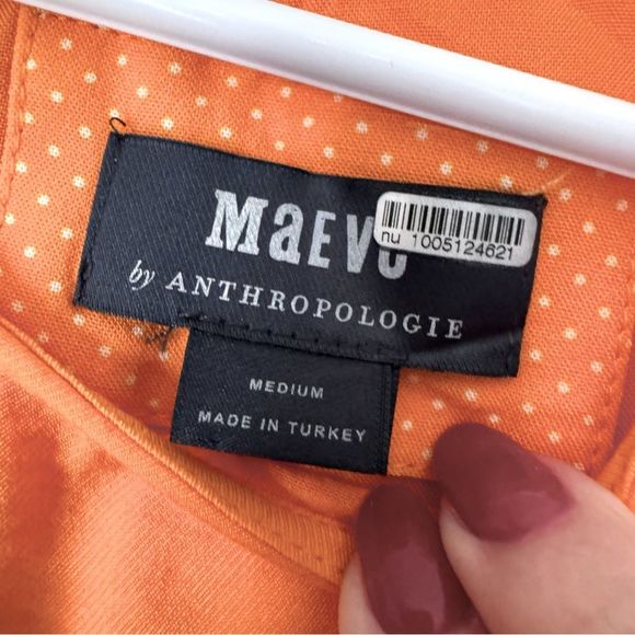 Anthropologie Orange Midi Dress - Picture 4 of 7